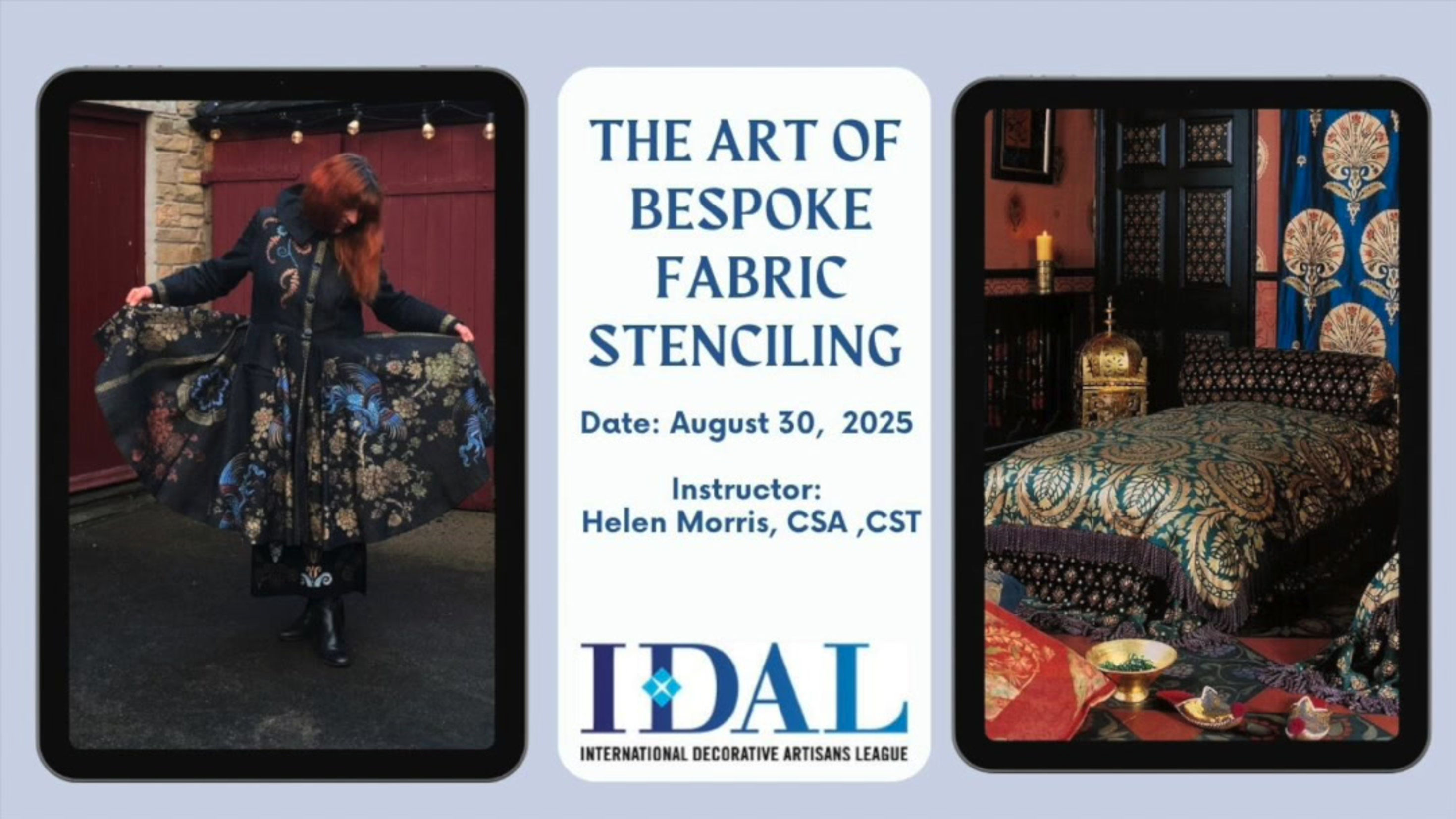 The Art of Bespoke Fabric Stencilling